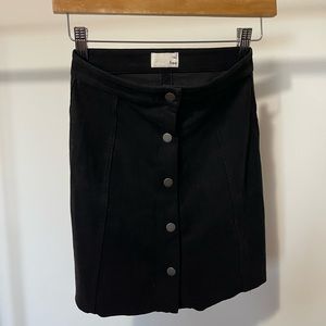 Faux suede Aritzia skirt